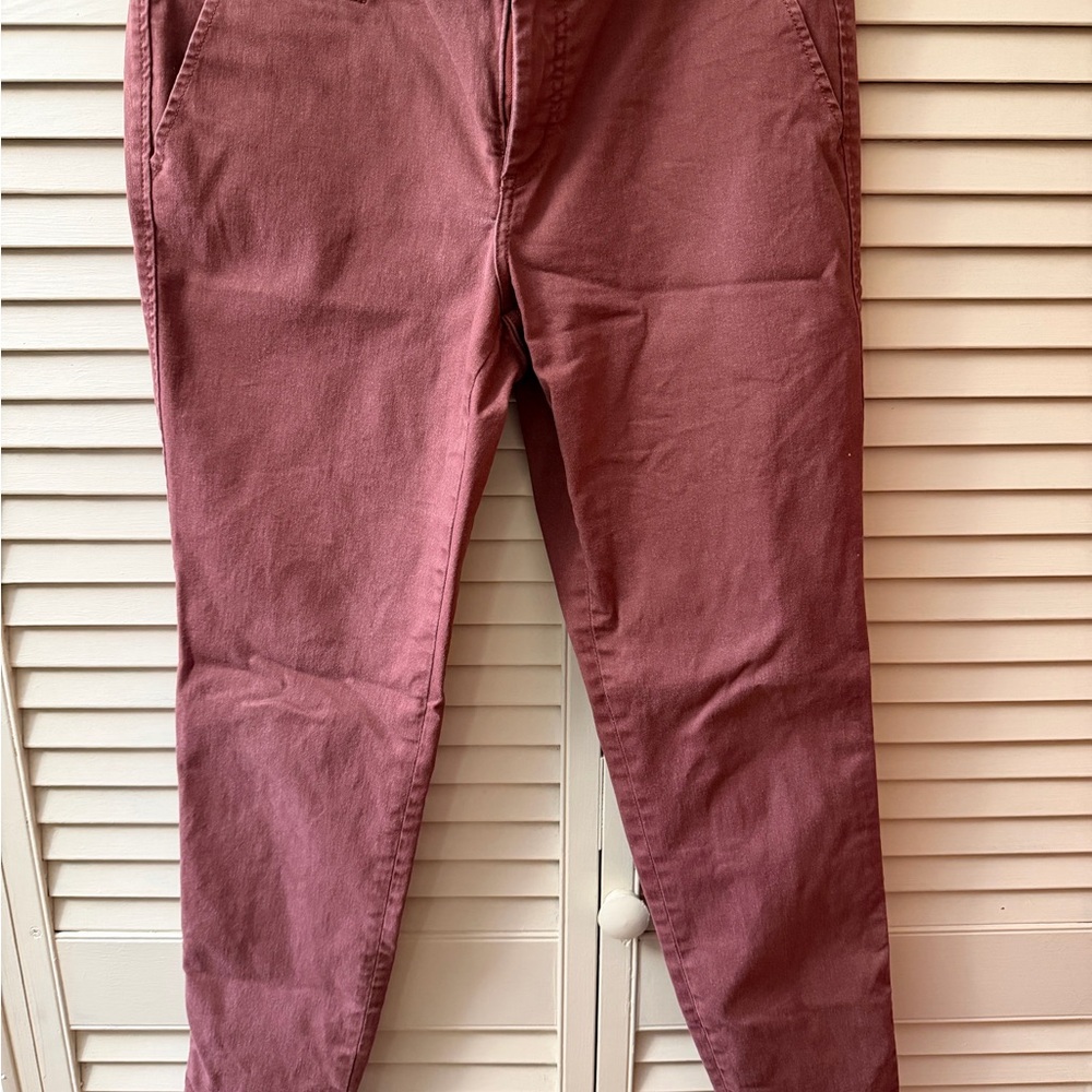 Market & Spruce Burgundy Slim Fit Pants